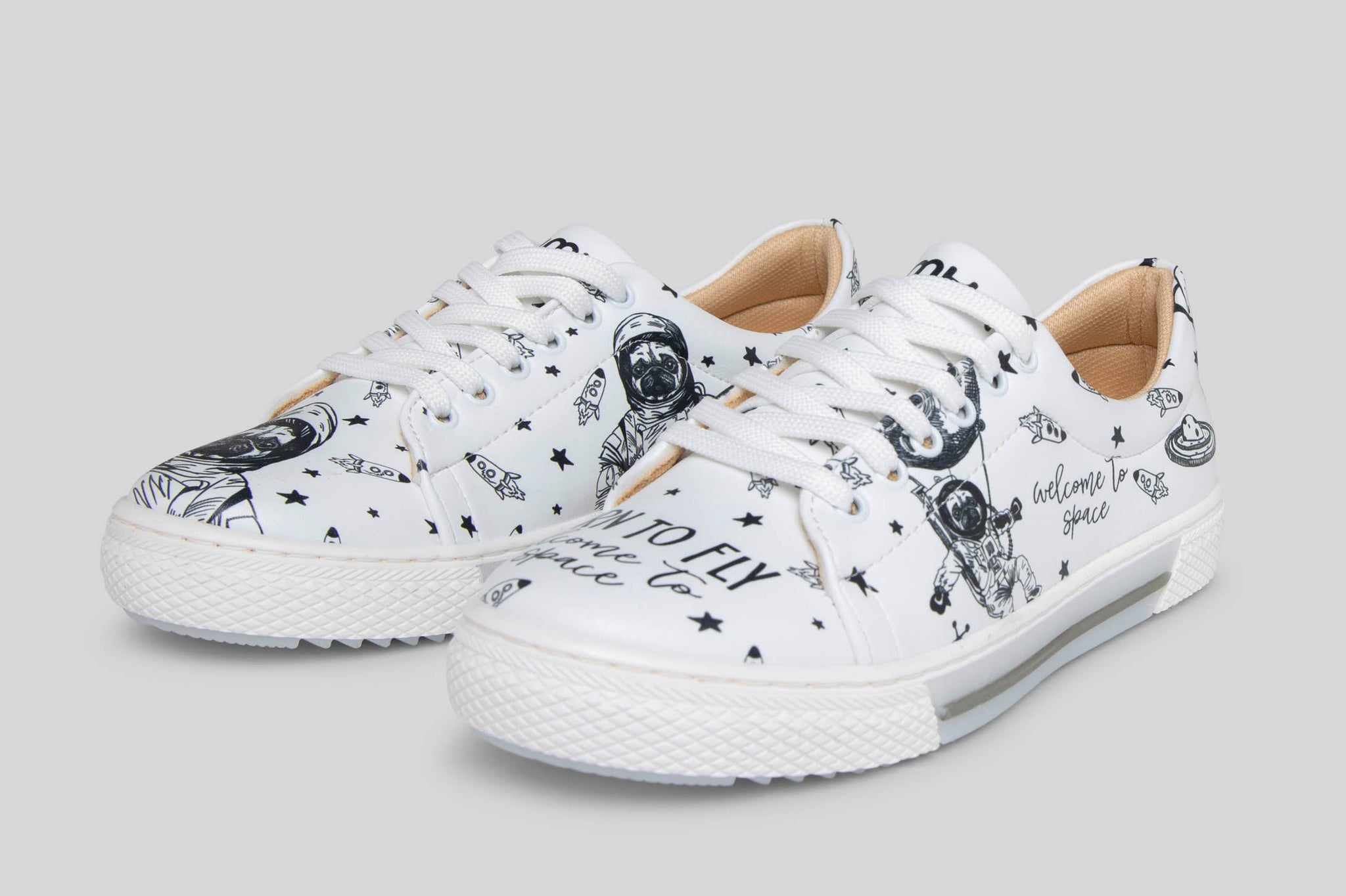 Pug The Astronaut Sneakers BY Mumka - Sneakers available at DOYUF