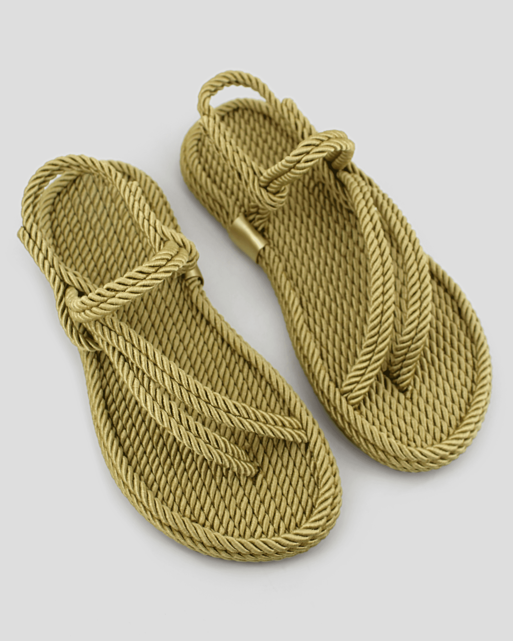 Rope Sandals Crossed out - Pesto Beige BY Mumka - Sandals available at DOYUF